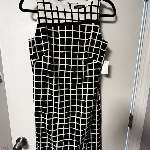 Chaps Dress size 4 Black and white - Picture 2 of 6
